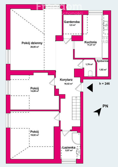 Dwupoziomowe 4 pokoje | Sadyba | 104,4 m2