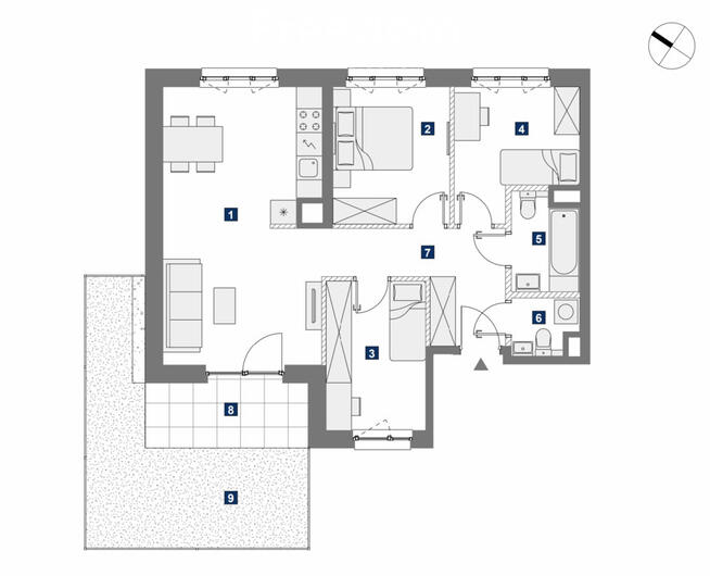 Przestronne 4 pokoje z ogródkiem | Mokotów