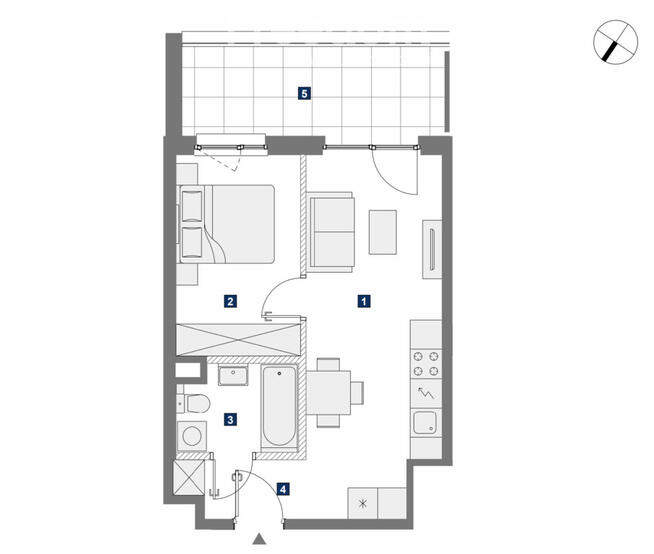 Mieszkanie 2 pokoje z balkonem | Mokotów