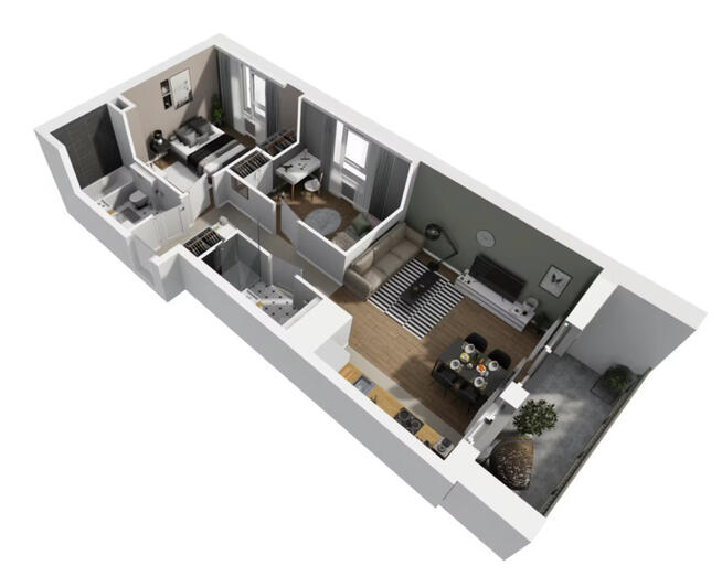 Przestronne 3 pokoje z balkonem | Mokotów