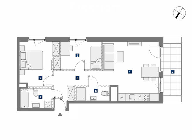 Przestronne 3 pokoje z balkonem | Mokotów