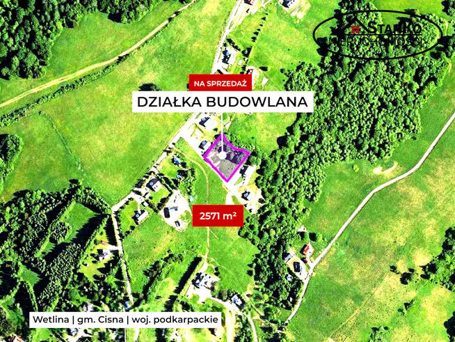 Działka inwestycyjna Wetlina gm. Cisna,