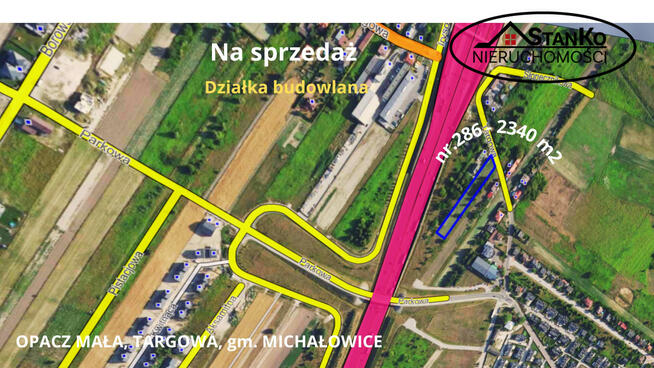 Działka inwestycyjna Opacz Mała gm. Michałowice, Targowa