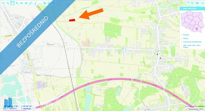 działka 68 ar Śmigno Pawęzów