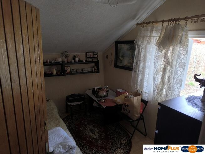 Domek letniskowy na działce budowlanej las rzeka