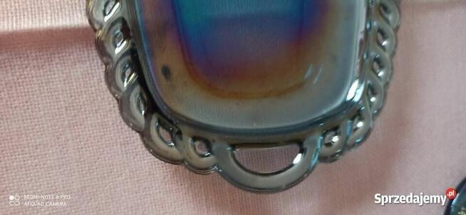 Karnawałowa szklana miska Indiana Amber Harvest Gold