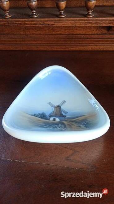 Wspaniała Patera z wiatrakiem. Copenhagen Porcelain. Syg. B&