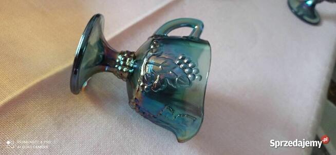 Karnawałowa szklana miska Indiana Amber Harvest Gold