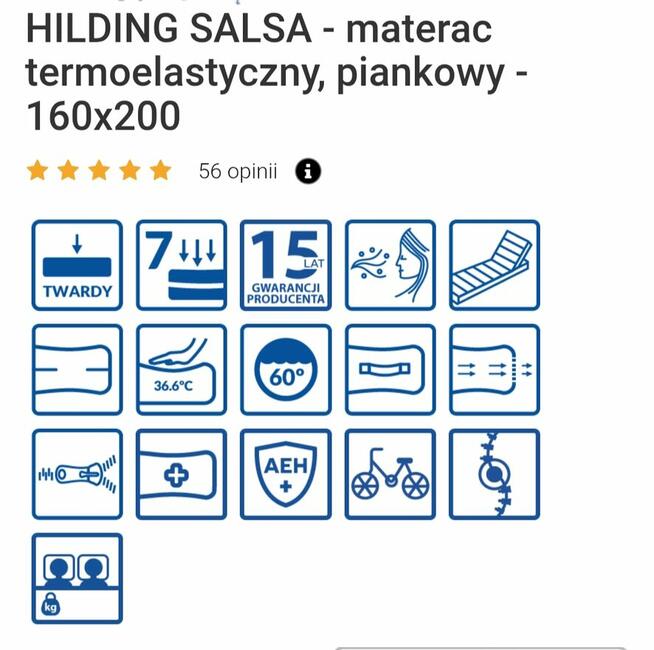 Materac Hilding Salsa 160*200
