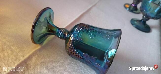 Karnawałowa szklana miska Indiana Amber Harvest Gold