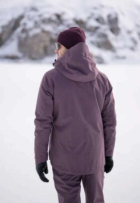 Kurtka narciarska Stockli Montero bordowa