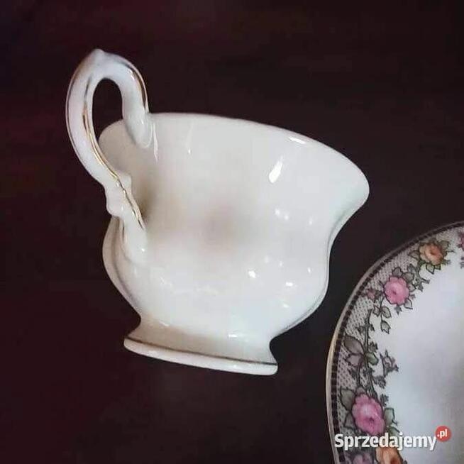 Filiżanka Carl Tielsch. Sygnowana C. T. To sygnatura Altwa