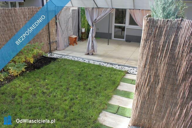 Mieszkanie ze słonecznym ogrodem + klimatyzacja + zadaszony taras