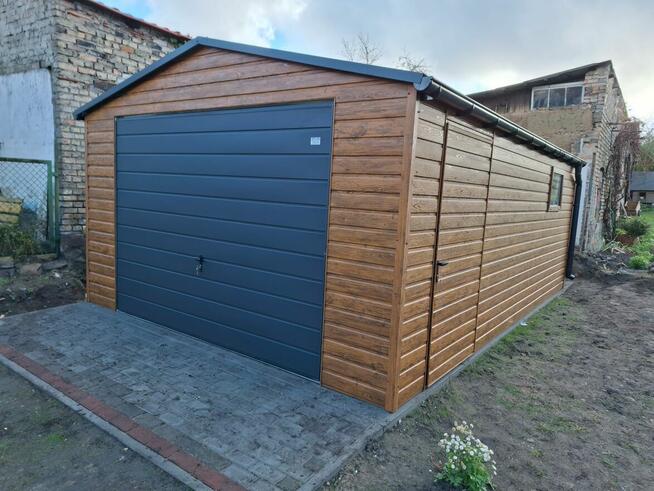 Garaż PREMIUM 3x5 dwuspad br uchylna ZŁOTY DĄB Cała Polska