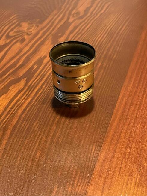 Stara stalowa przedwojenna oprawka mosiężna gwint E27