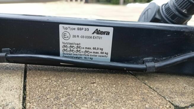 Bagażnik Atera Sport Strada M3 hak + adapter 13pin st.bdb