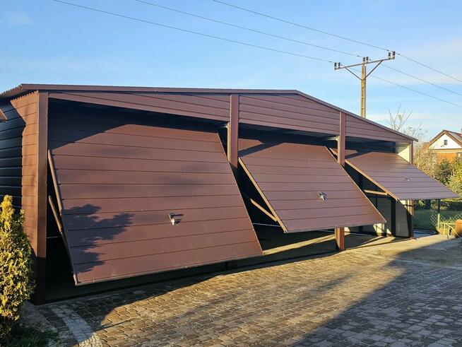 Garaż PREMIUM 3x5 dwuspad br uchylna ZŁOTY DĄB Cała Polska