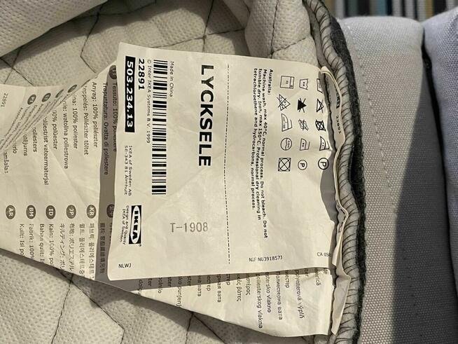 Fotel IKEA rozkładany do spania LYCKSELE łóżko sofa materac