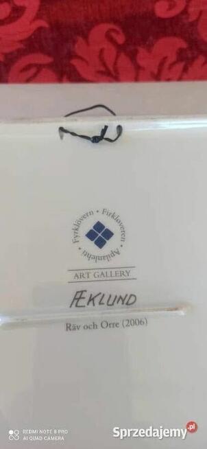 Olbrzymia Patera Lis i cietrzew. Syg. przez F. L. Eklund.