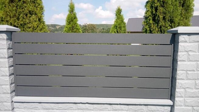 Ogrodzenie nowoczesne panel zamknięty szerokość 15 cm