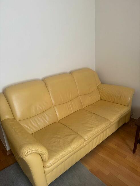 Zestaw skórzanych mebli wypoczynkowych KLER