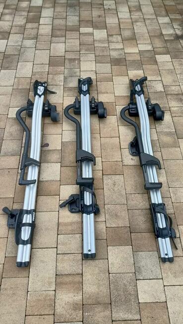 Uchwyt dach rower Thule 598 i 591 3szt st.bdb