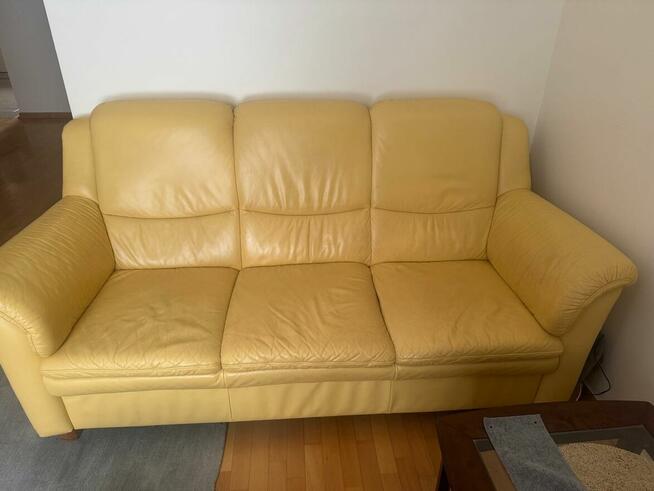 Zestaw skórzanych mebli wypoczynkowych KLER