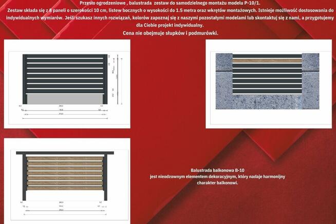 Ceownik trapezowa 15 cm, ogrodzenia nowoczesne