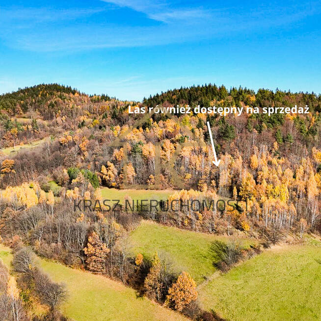 Widokowa działka rolna w Zawadce k/Tymbarku