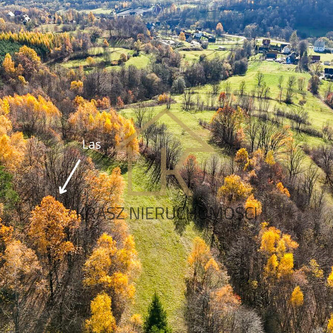 Widokowa działka rolna w Zawadce k/Tymbarku