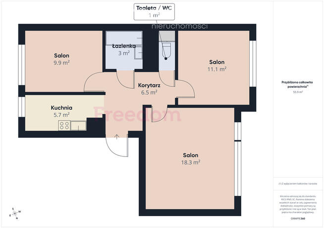 3-pokojowe mieszkanie na 1 piętrze Nad Potokiem