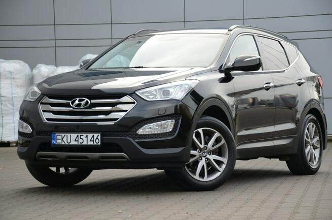 Hyundai Santa Fe Czarny Zarejestrowany 2.4GDI 192KM Serwis Skóra Bi-xenon Navi Kamera