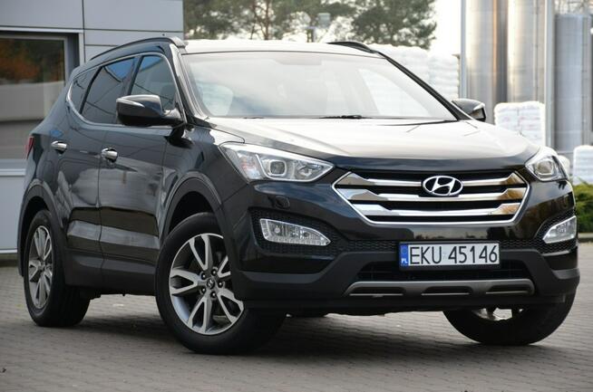Hyundai Santa Fe Czarny Zarejestrowany 2.4GDI 192KM Serwis Skóra Bi-xenon Navi Kamera