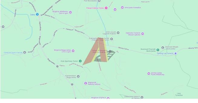 Działka budowlana Kraków Podgórze, Tyniec, Obrony Tyńca