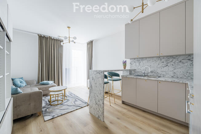 Dwupokojowe mieszkanie w stylu glamour