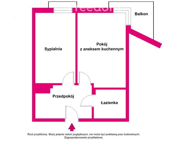 Dwupokojowe mieszkanie w stylu glamour