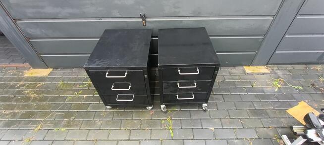 Metalowa szafka warsztatowa na kółkach • ciężka, solidna • 3