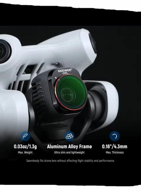 Zestaw soczewek, filtrów Newer ND Dji mini 4 pro