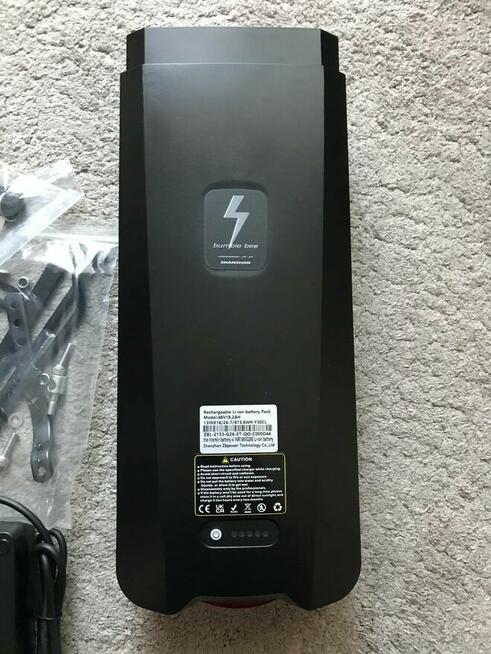 Akumulator rowerowy bateria z bagażnikiem 48v 18,2Ah USB eBi