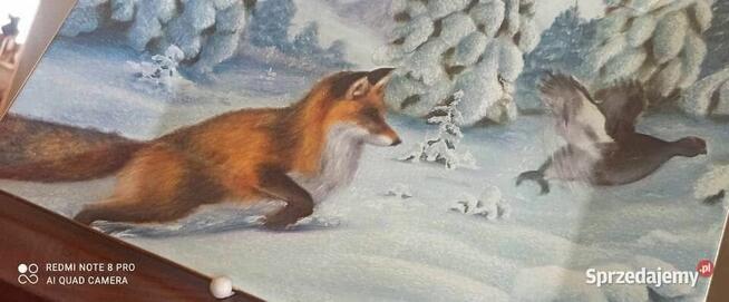 Olbrzymia Patera Lis i cietrzew. Syg. przez F. L. Eklund.