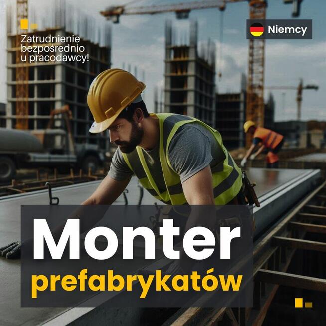 Monter prefabrykatów betonowych - polska ekipa!