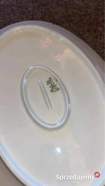 Salaterka z kwiatami jabłoni. Carl Tielsch Porcelana z manuf