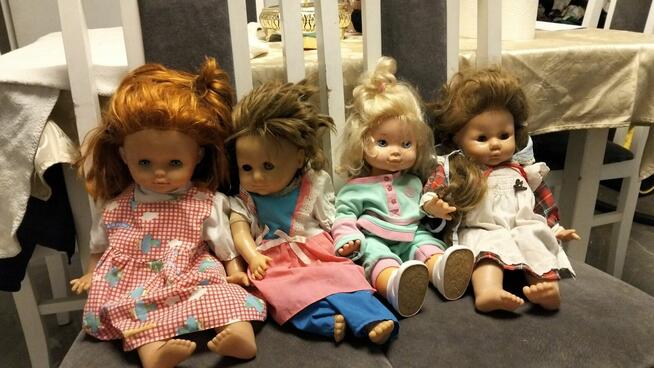 4 duże lalki vintage – kolekcjonerskie, rzadkie modele – kom