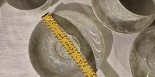 Filiżanki porcelana Włocławek zestaw kawowy 6szt.