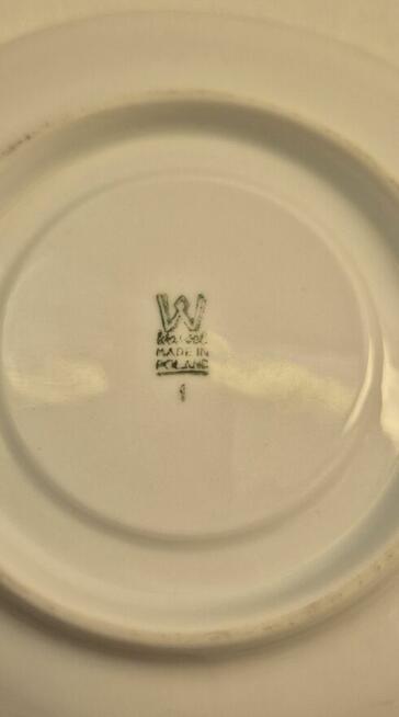 Filiżanki porcelana Włocławek zestaw kawowy 6szt.