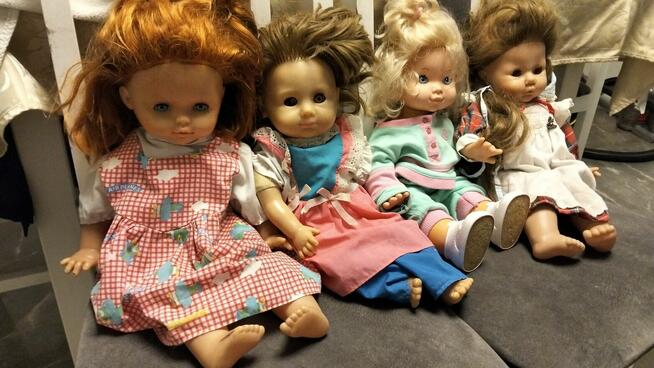 4 duże lalki vintage – kolekcjonerskie, rzadkie modele – kom