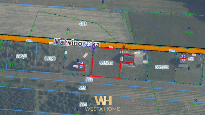 Działka budowlana Pogorzelec gm. Łochów, Malwinowska