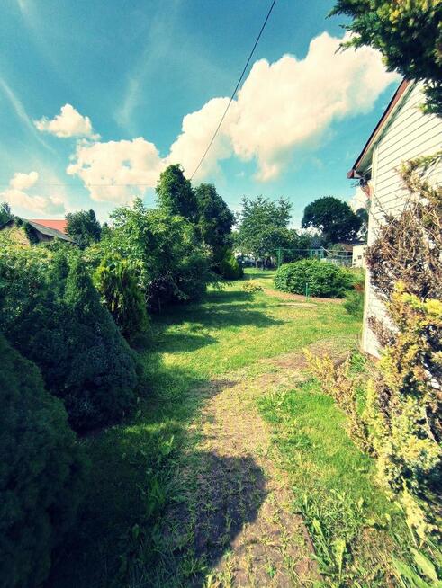 Dom na dużej działce graniczący z rz. Ciemięgą.