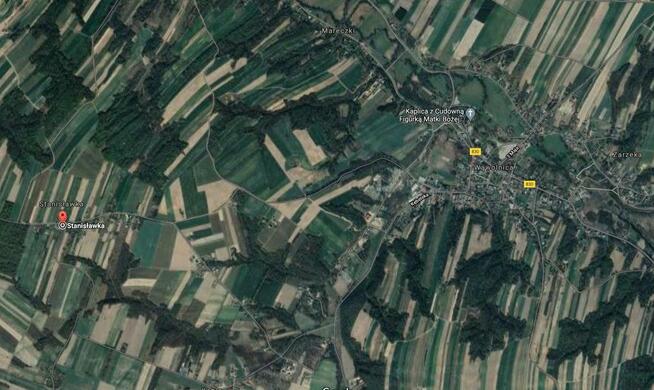 Gm. Wąwolnica - 100ar z projektem domu.