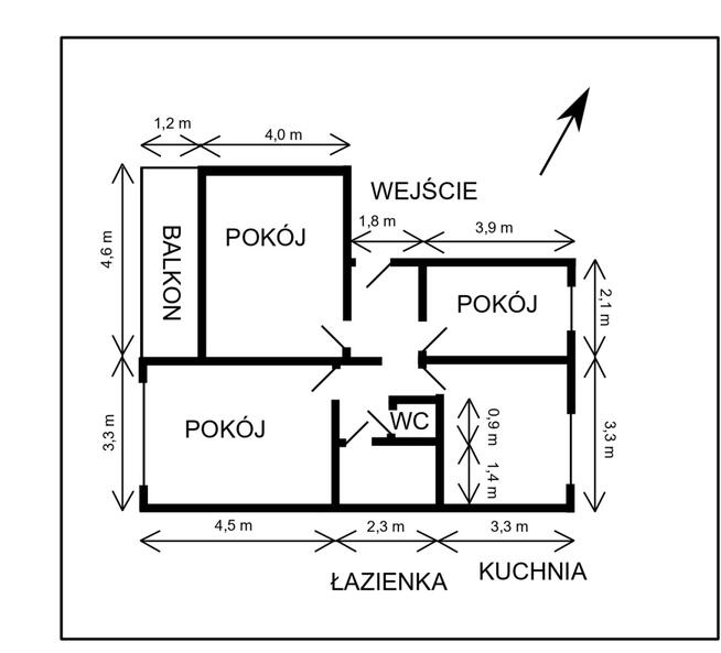 3 pokoje kuchnia miejsce postojowe Zielona okolica